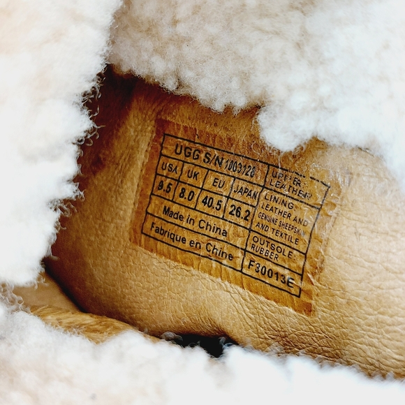 Ugg Dandelion Chestnut Brown Suede Winter Ankle Boots V406 - Picture 9 of 10